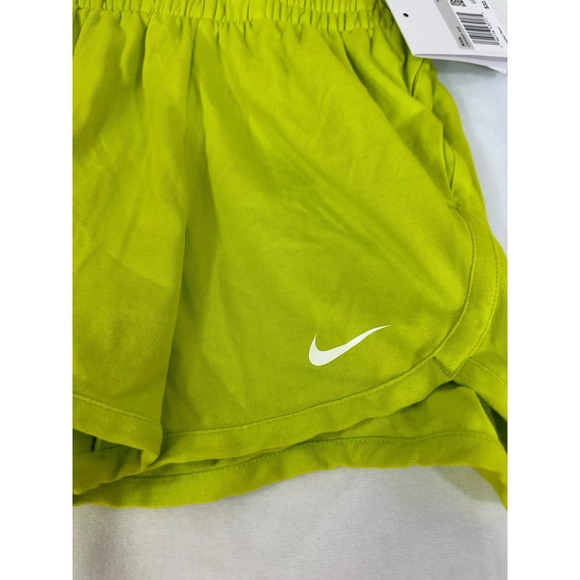 Nike Dri-FIT High-Waisted Training Shorts Girls M Green DX4965-308 New‎ - Picture 2 of 5